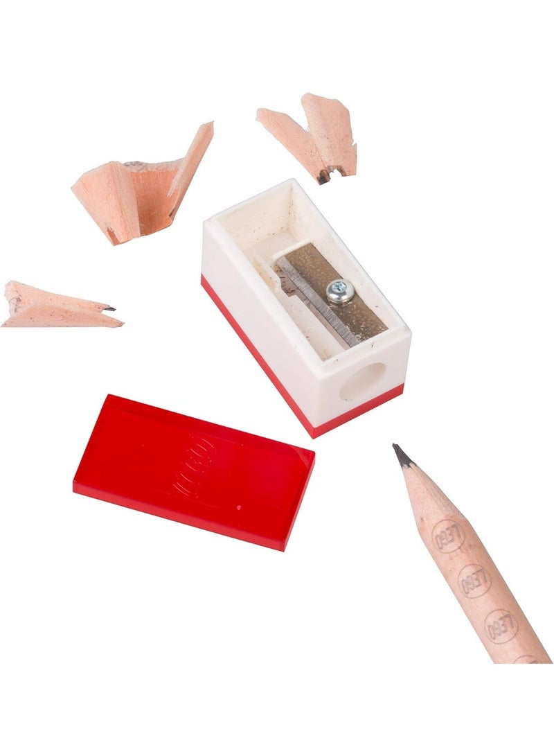 LEGO IQ Lego Stationery Set with Minifigure, Graphite Pencils, Eraser, Pencil Sharpener, and Pencil Topper, Ages 6+, Set Includes 8 Pieces (Brick & Minifigure Colors May Vary) - Image 5